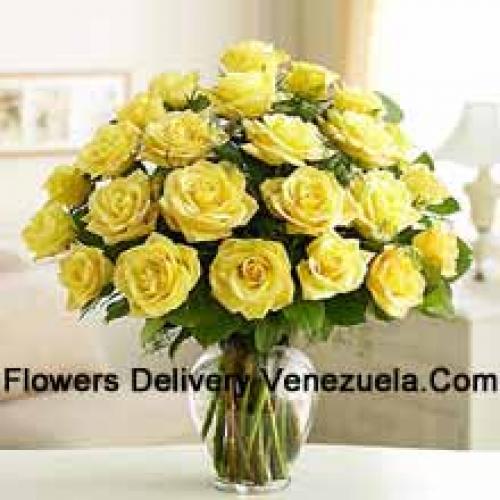 24 Divine Yellow Roses